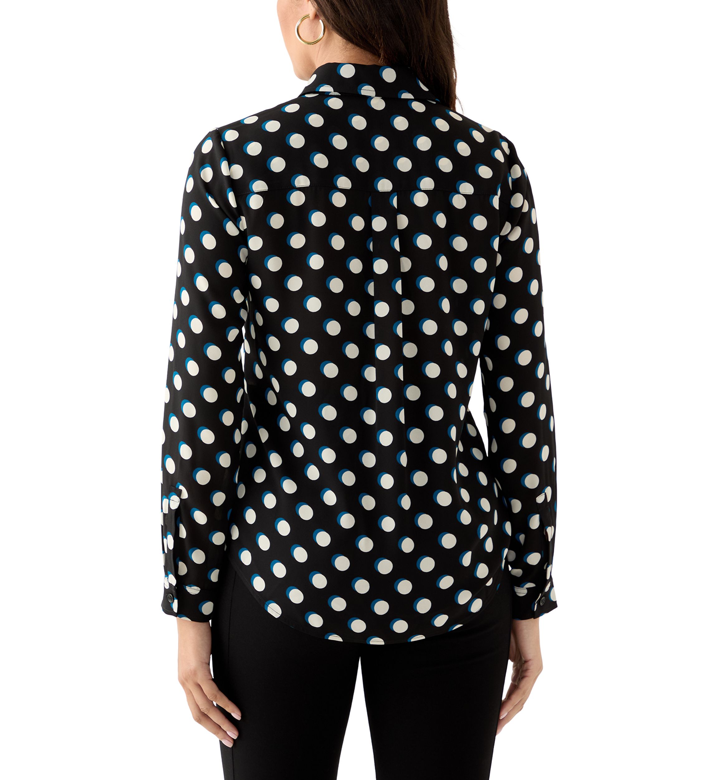 Womens Long Sleeve Utility Blouse 