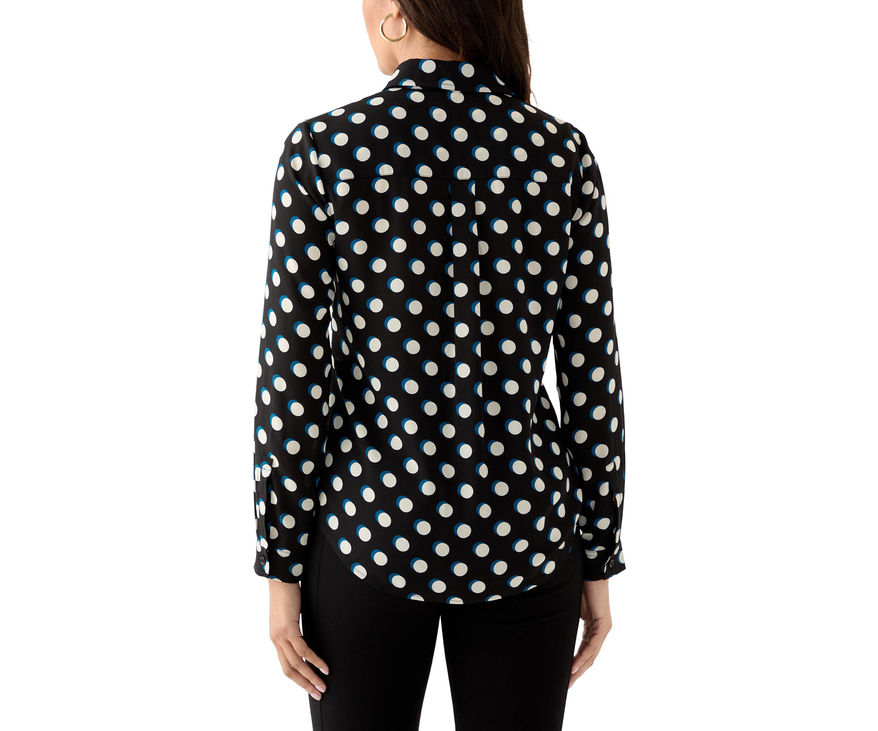 Womens Long Sleeve Utility Blouse 