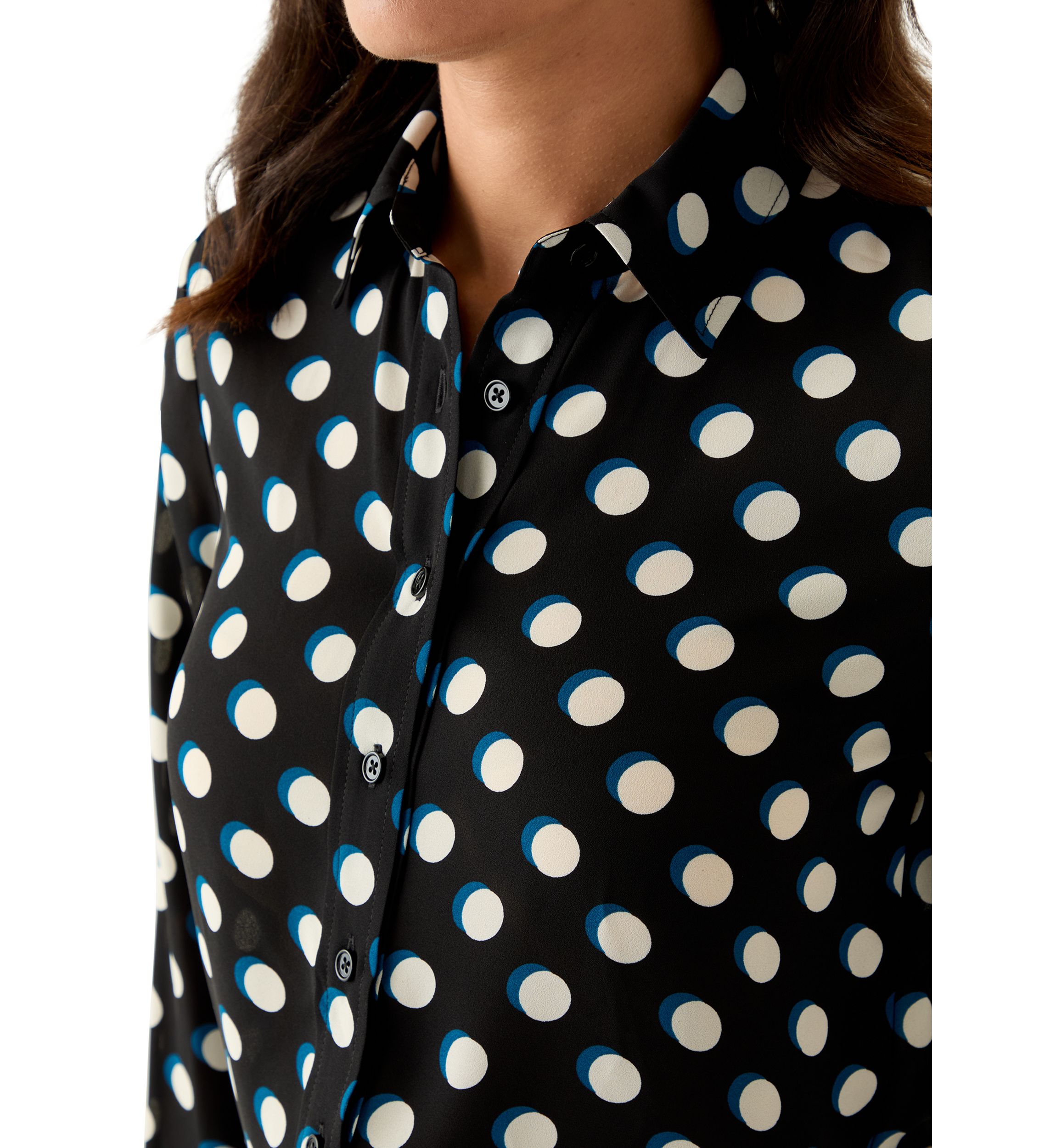 Womens Long Sleeve Utility Blouse 