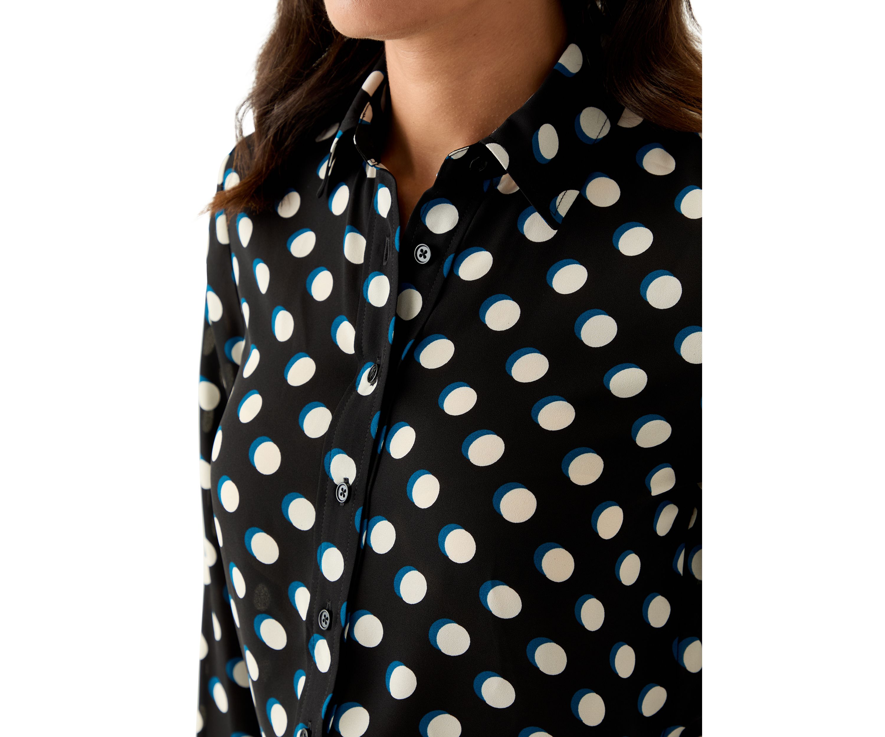 Womens Long Sleeve Utility Blouse 