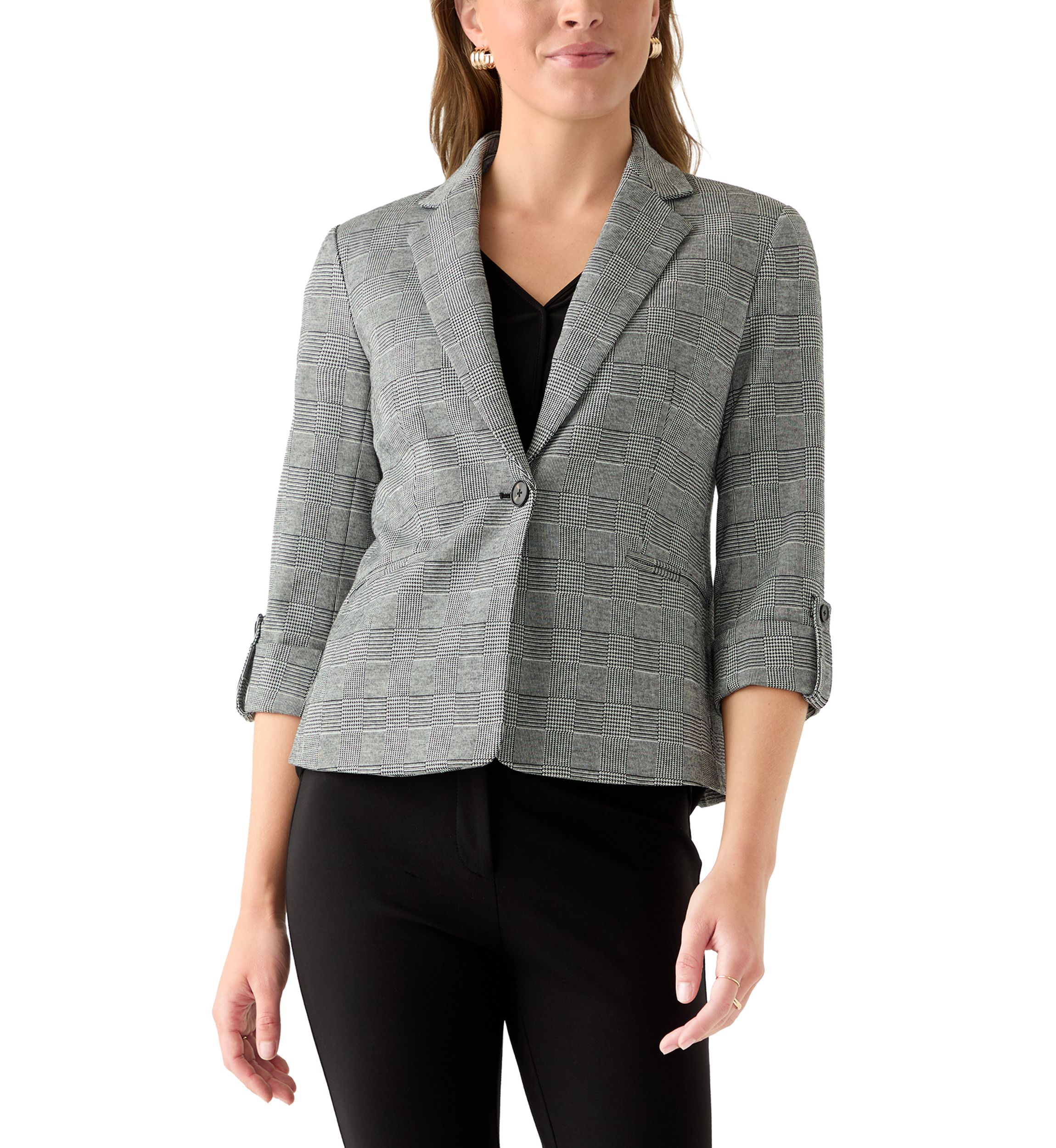 Womens Black White Dove Jacket
