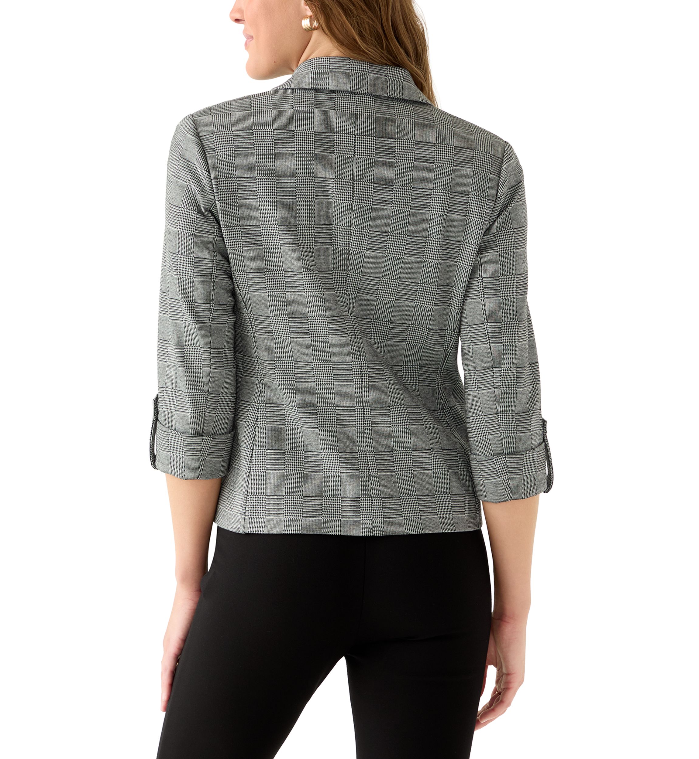 Womens Black White Dove Jacket