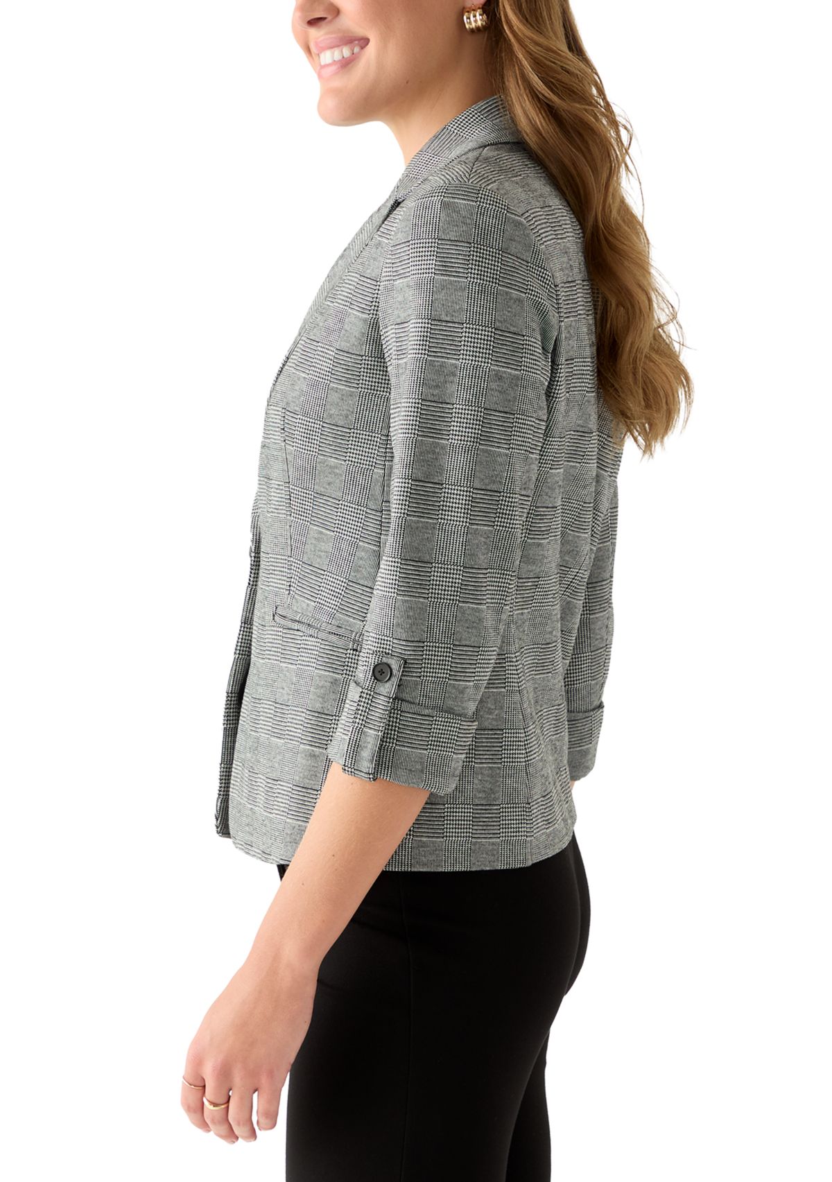 Womens Black White Dove Jacket