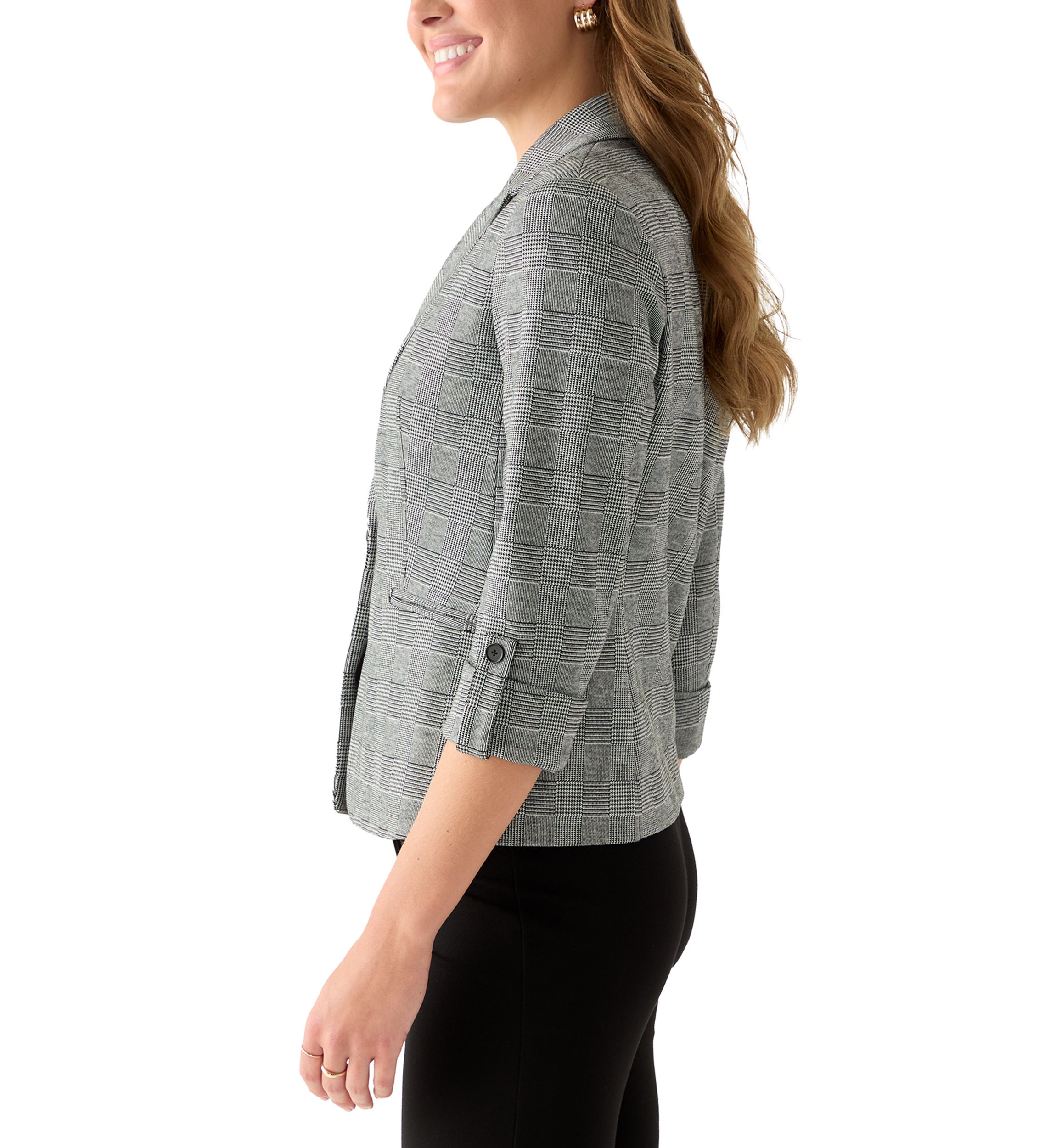 Womens Black White Dove Jacket