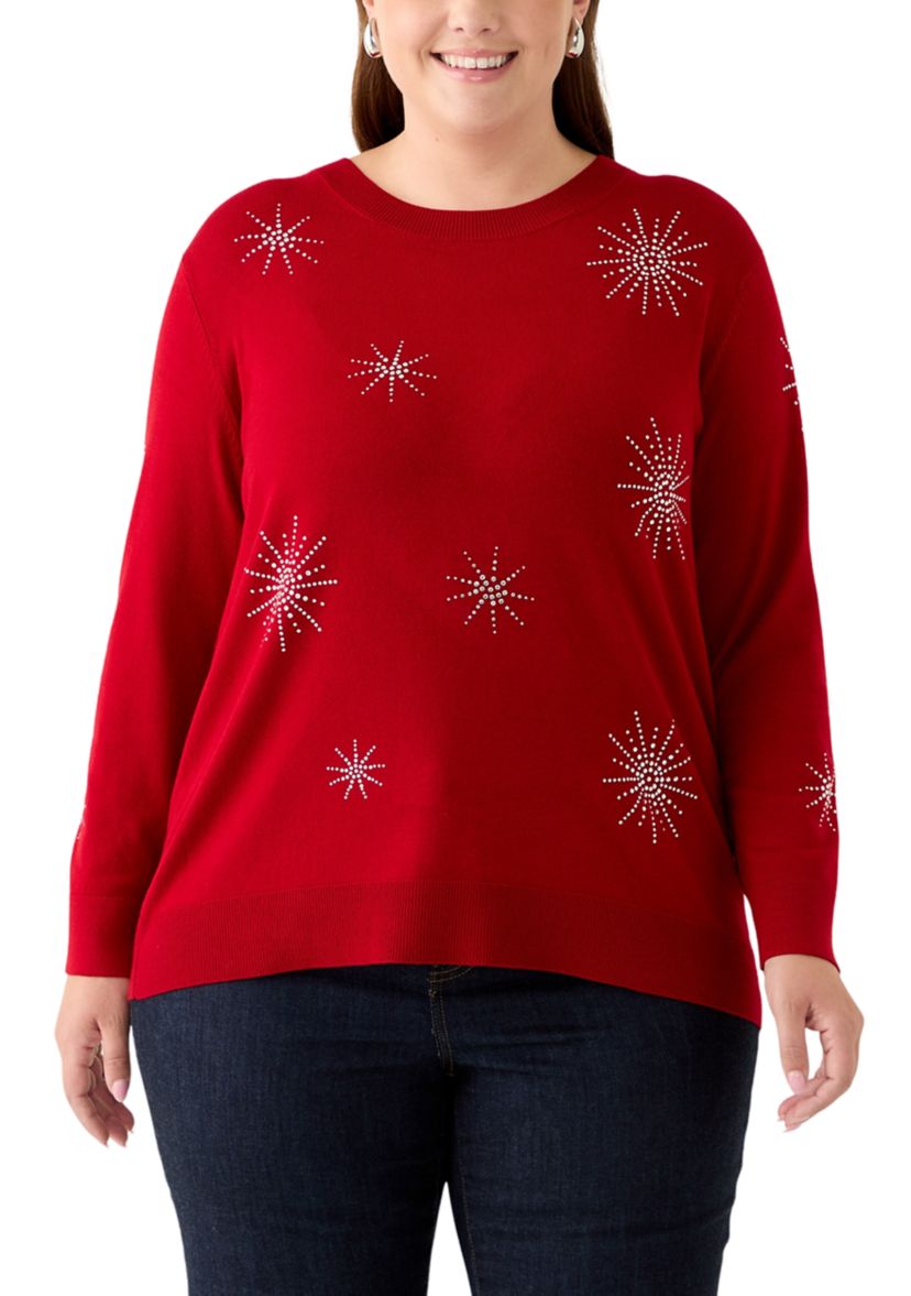 Plus Size Long Sleeve Crew Neck Sweatshirt