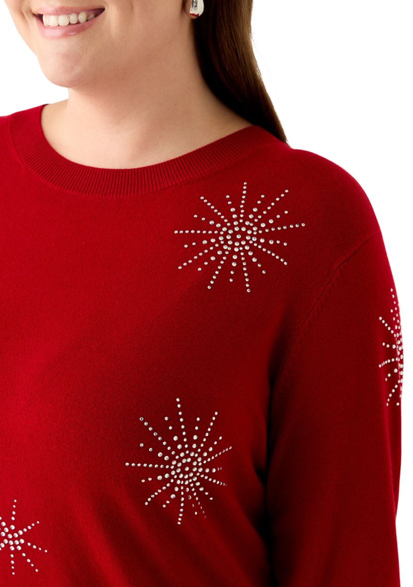 Plus Size Long Sleeve Crew Neck Sweatshirt