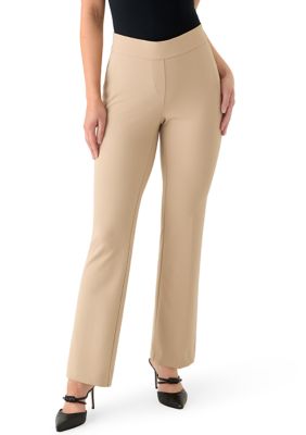 AK Anne Klein Women's Petite Cool Crepe Pull-On Trousers