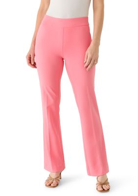 AK Anne Klein Women's Petite Straight Leg Trousers