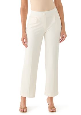 AK Anne Klein Women's Cool Crepe Wide Leg Trousers