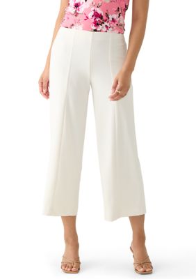 AK Anne Klein Women's Wide Leg Cropped Pants