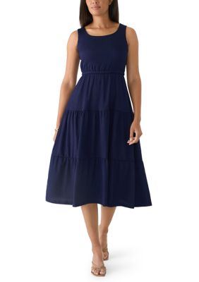 AK Anne Klein Women's Sleeveless Bubble Check Dress