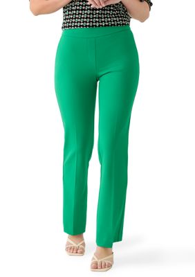 AK Anne Klein Women's Slash Pocket Tapered Trousers