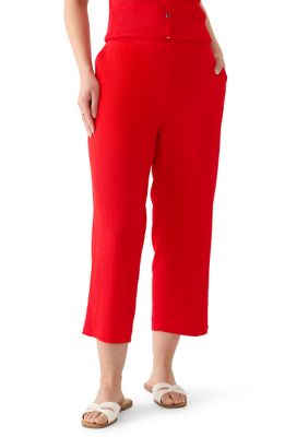 AK Anne Klein Women's Petite Bubble Check Pants
