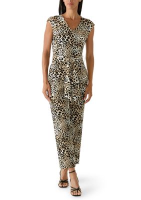 AK Anne Klein Women's Sleeveless V-Neck Jumpsuit