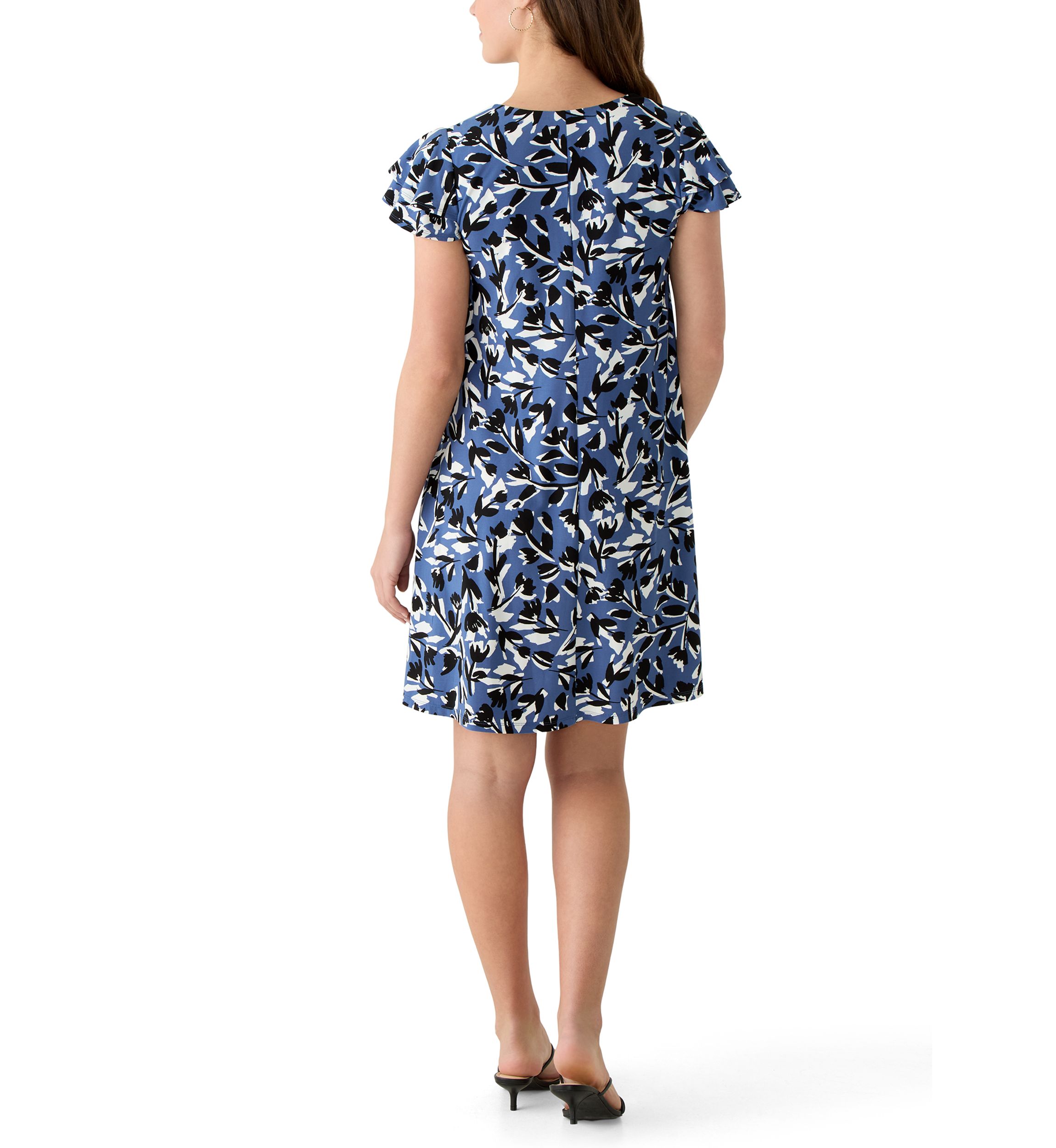 belk mini dress MSK Women's Short Sleeve Cotton Mini Dress