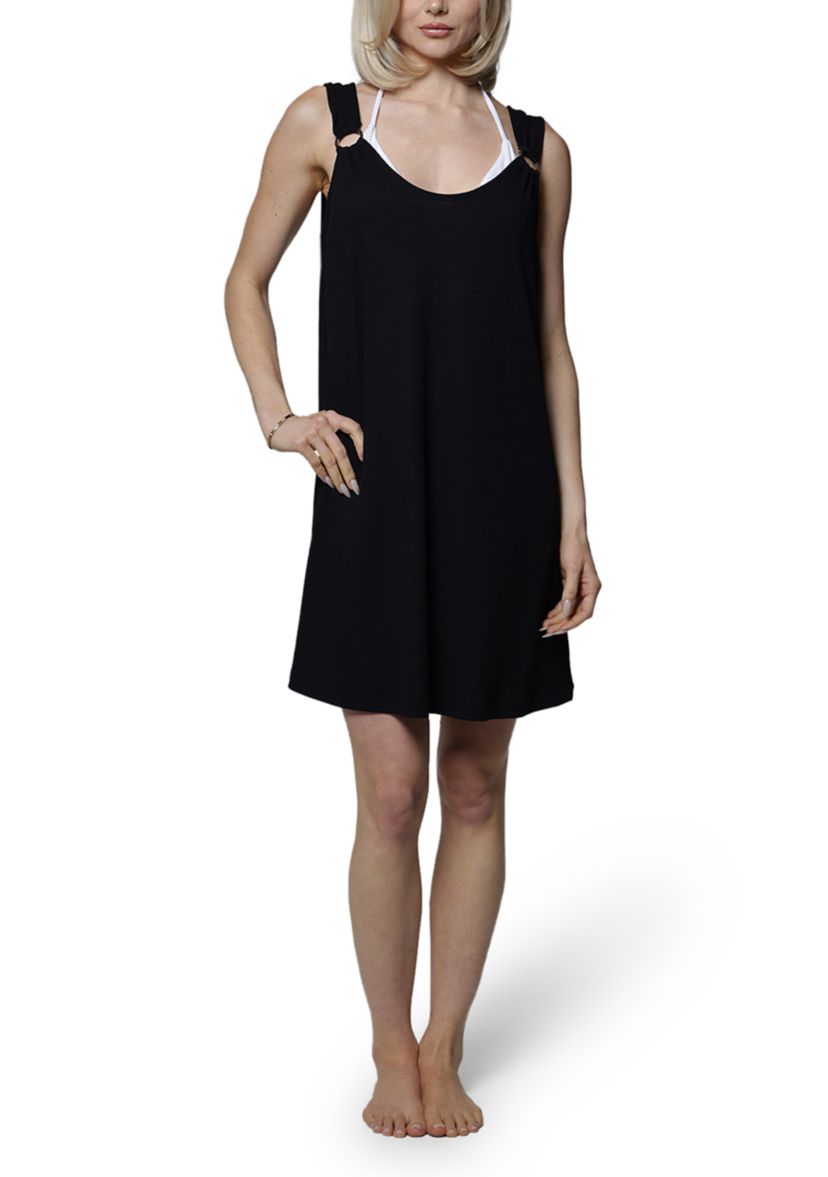 Solid Bondi Ring Tank Swim Coverup Dress