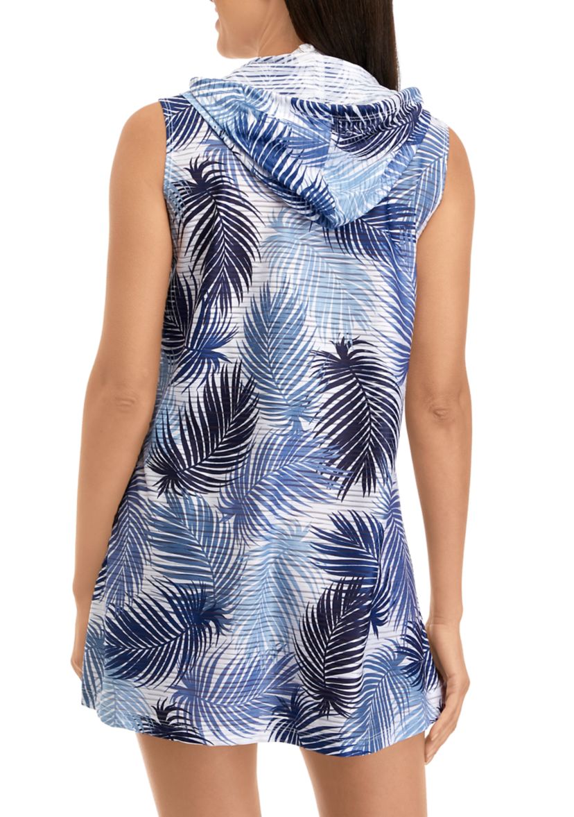 Sleeveless Zip Swim Cover Up