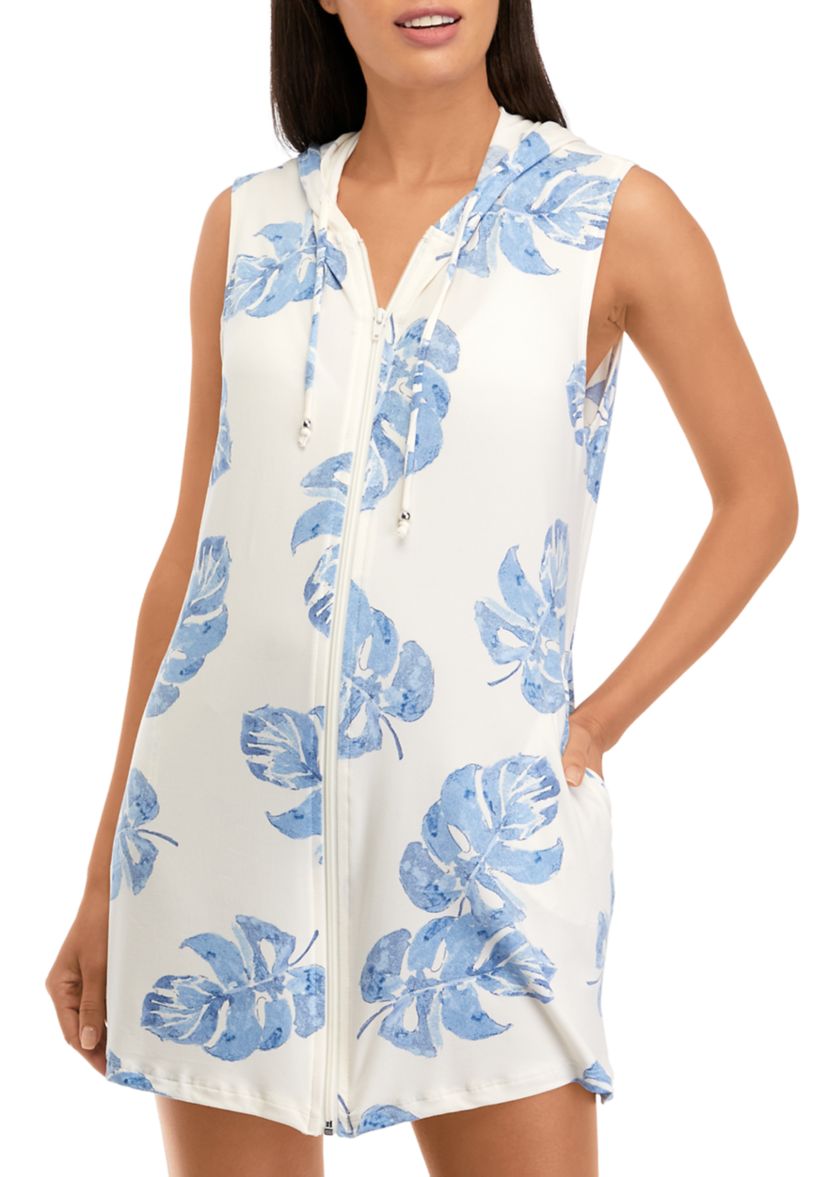 Sleeveless Hoodie Swim Cover Up