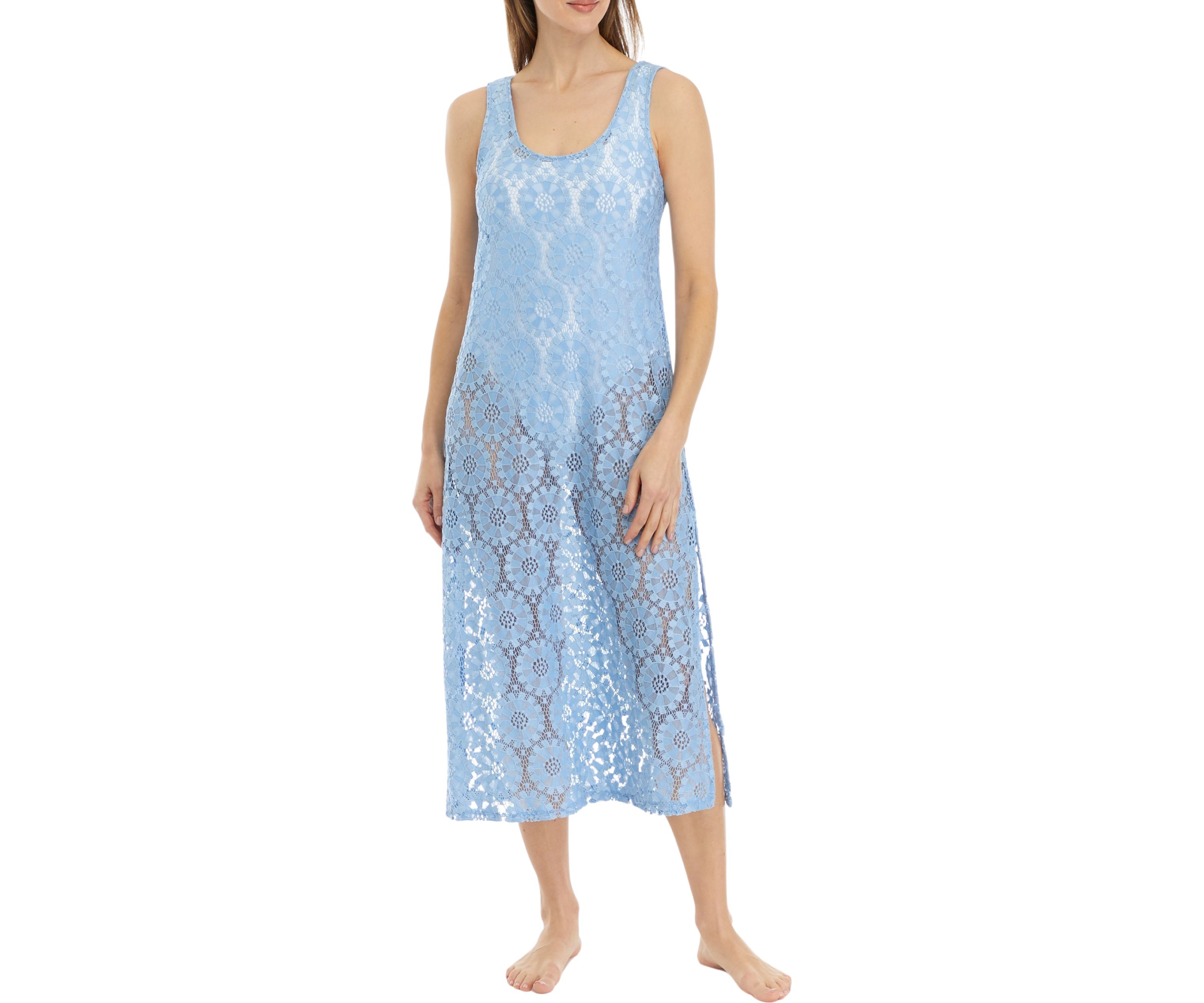 Sleeveless Cutout Side Slit Swim Cover-Up Dress