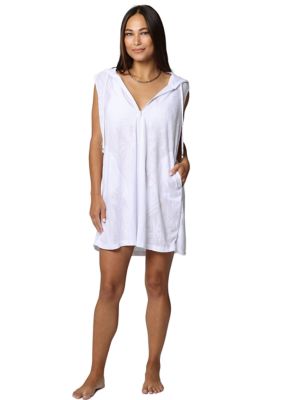 J Valdi Palms Terry Swim Cover Up Hoodie | belk