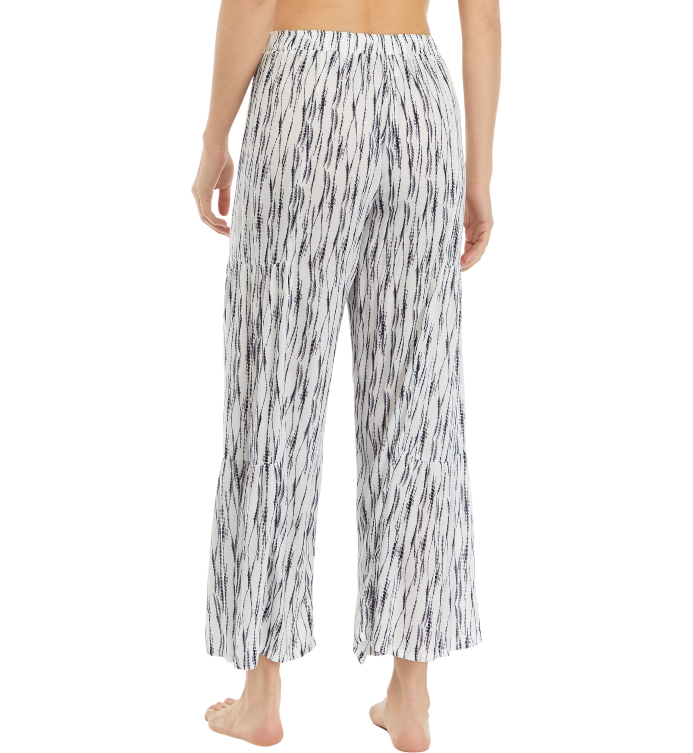 Printed Pull On Wide Leg Pants