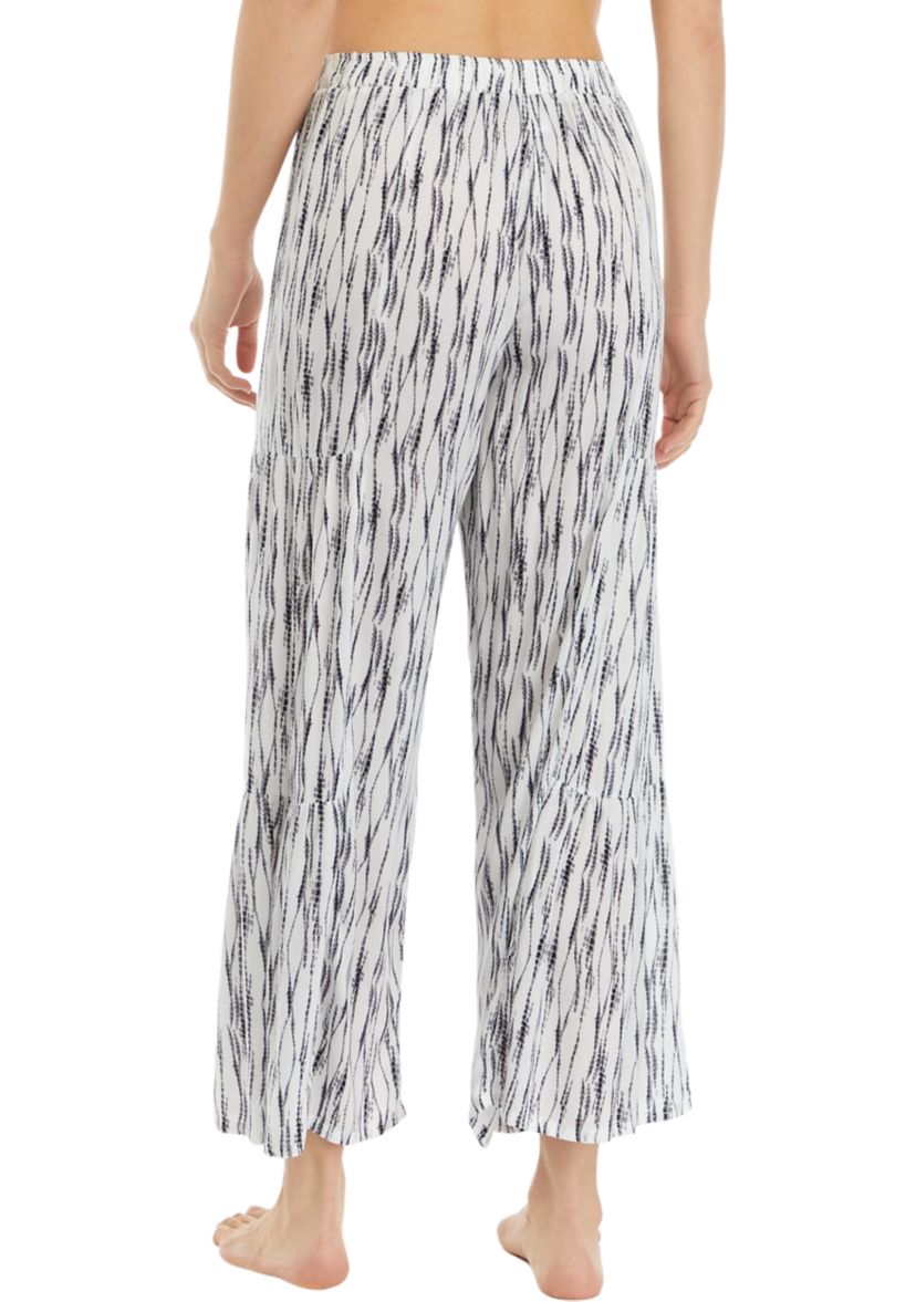 Printed Pull On Wide Leg Pants