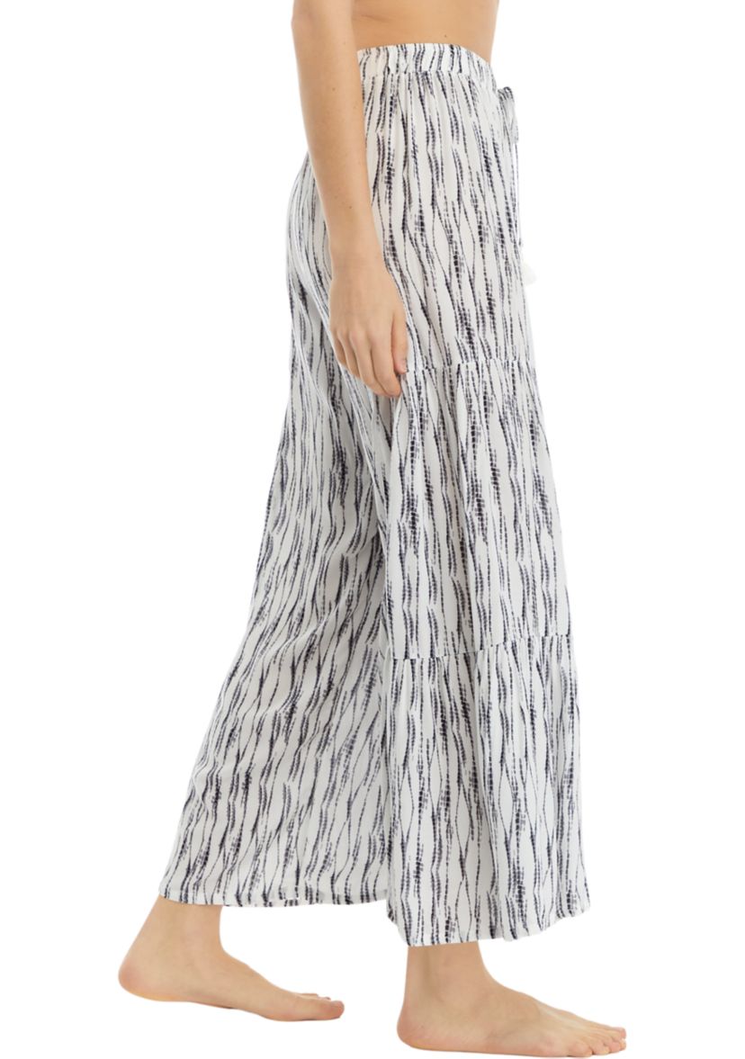 Printed Pull On Wide Leg Pants