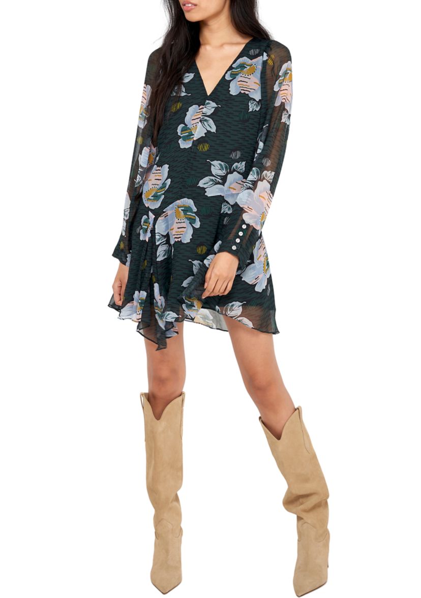 Womens Odilia Printed Mini Dress