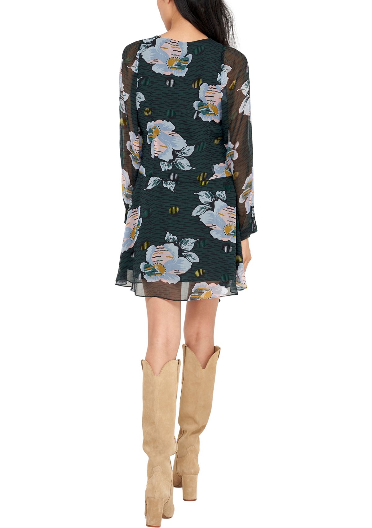 Womens Odilia Printed Mini Dress