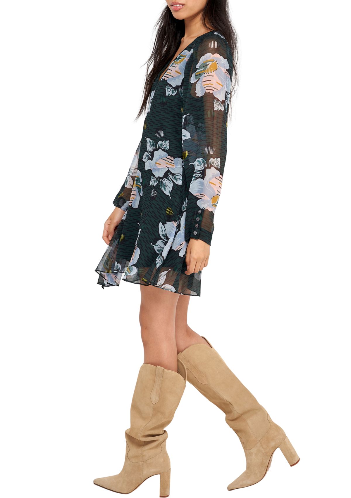 Womens Odilia Printed Mini Dress