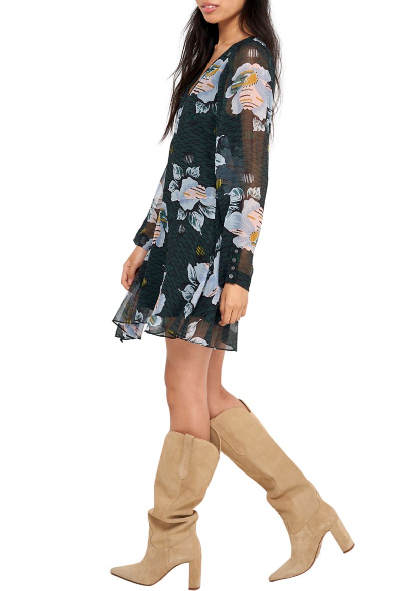 Womens Odilia Printed Mini Dress