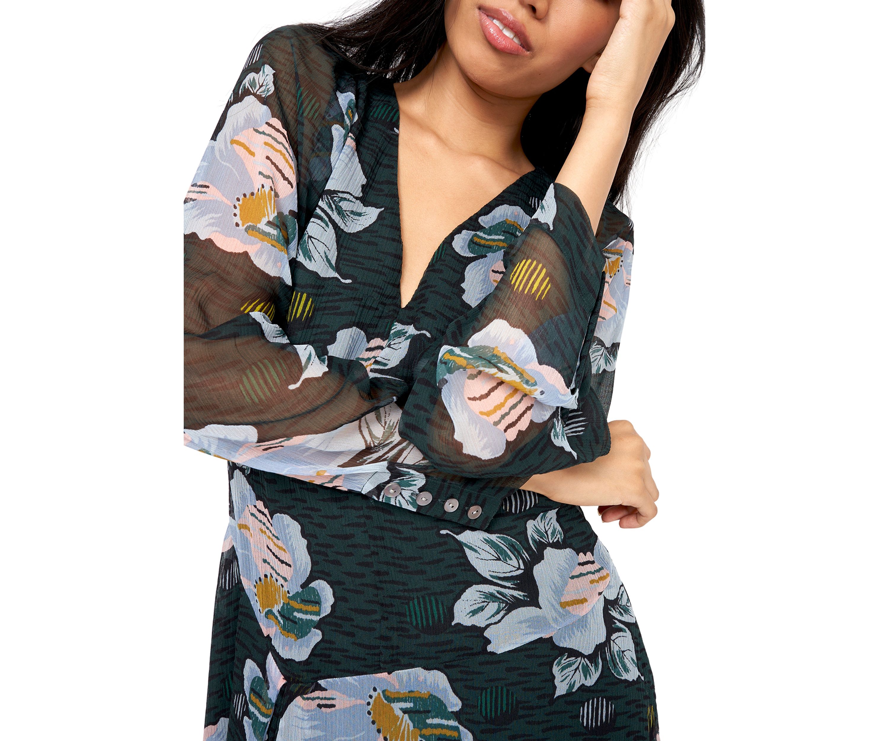Womens Odilia Printed Mini Dress