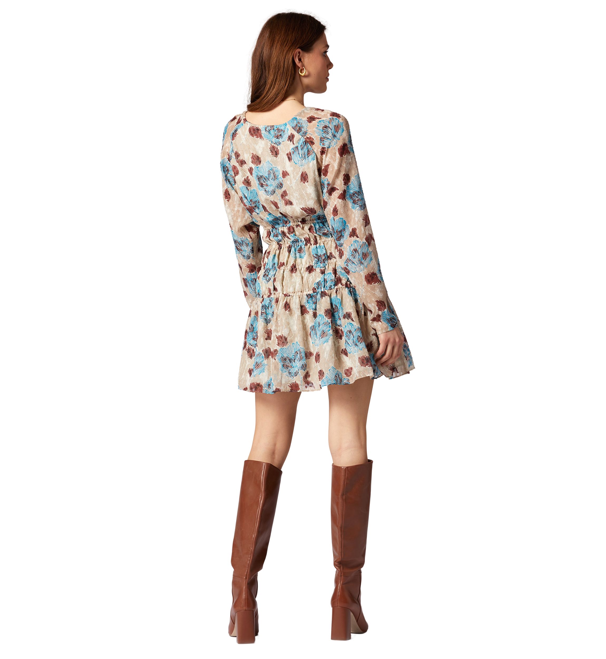 Womens Aminah Silk Tiered Dress