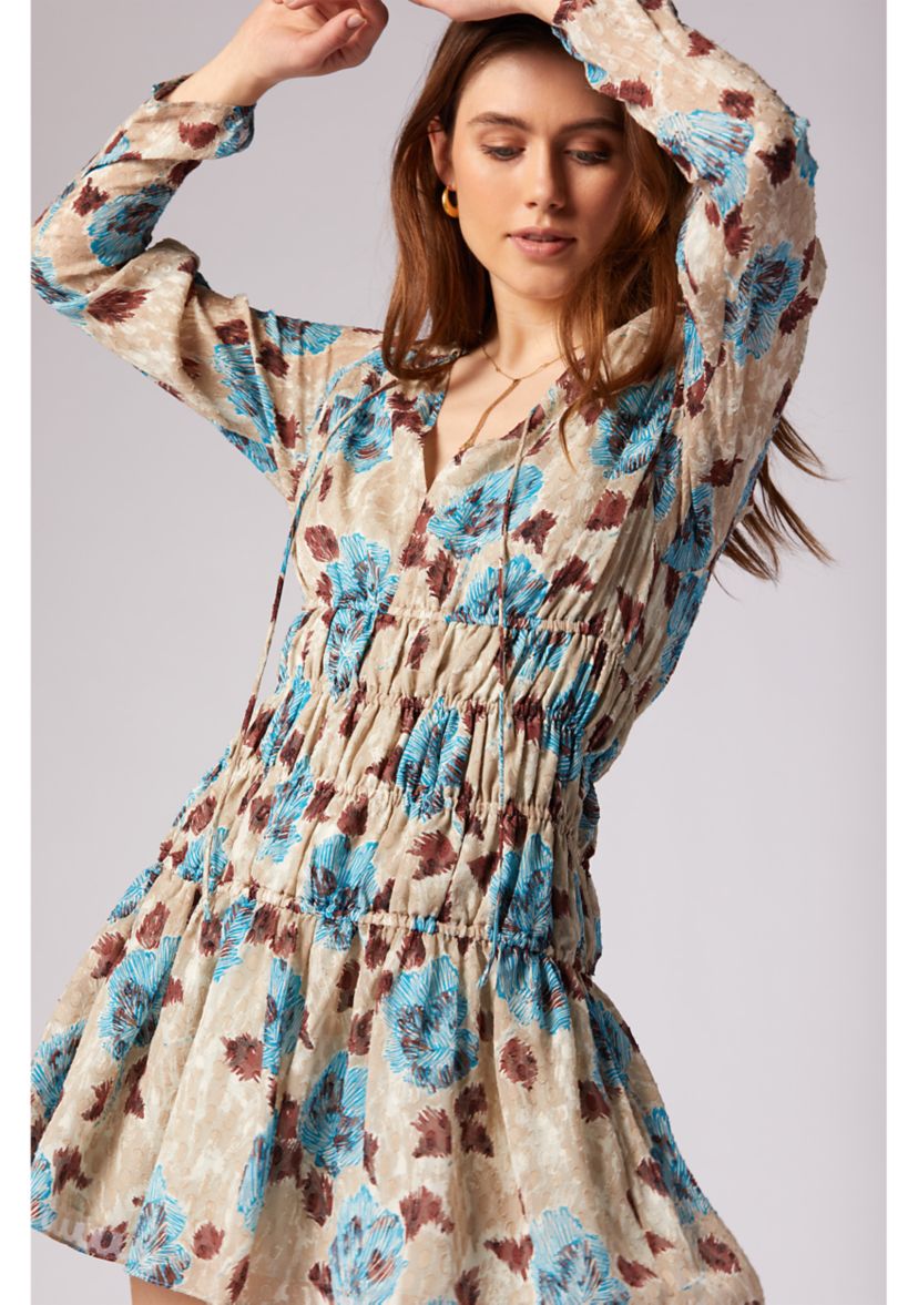 Womens Aminah Silk Tiered Dress