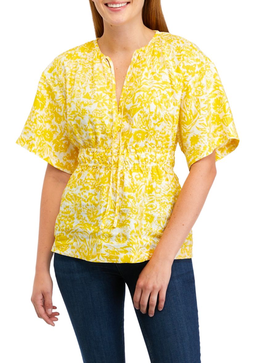 Womens Renae Short Sleeve Blouse