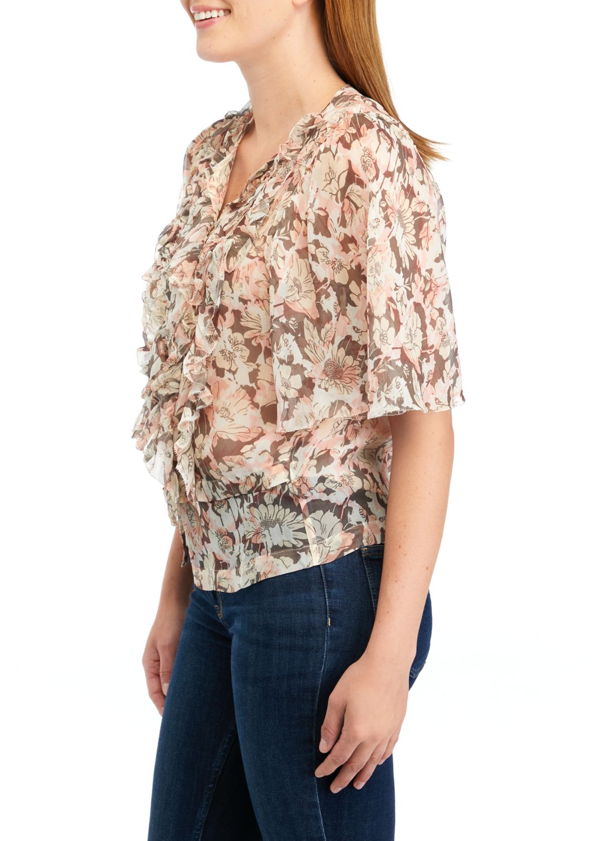 Womens Mikayla Short Sleeve Blouse