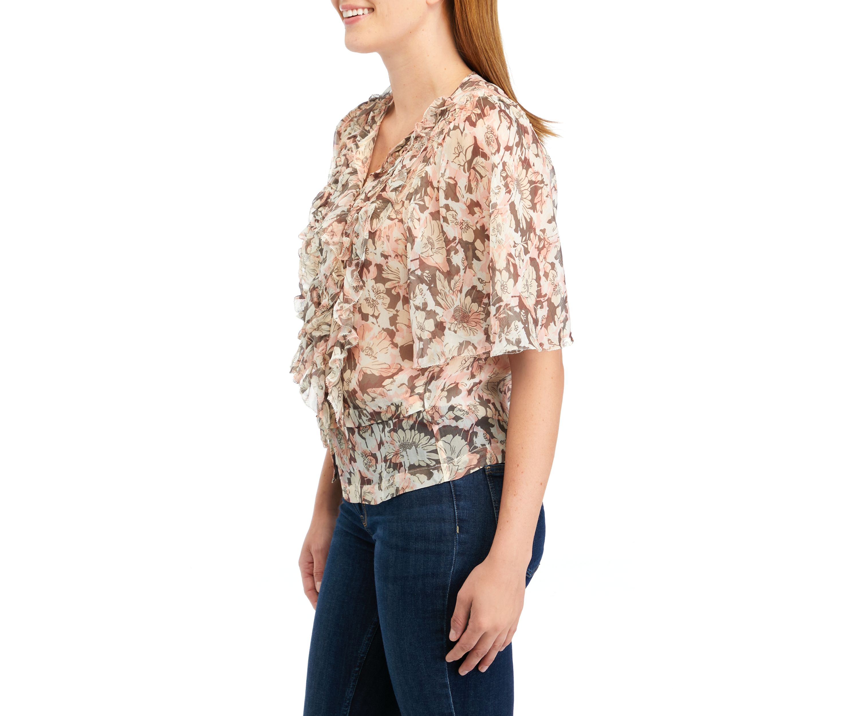Womens Mikayla Short Sleeve Blouse