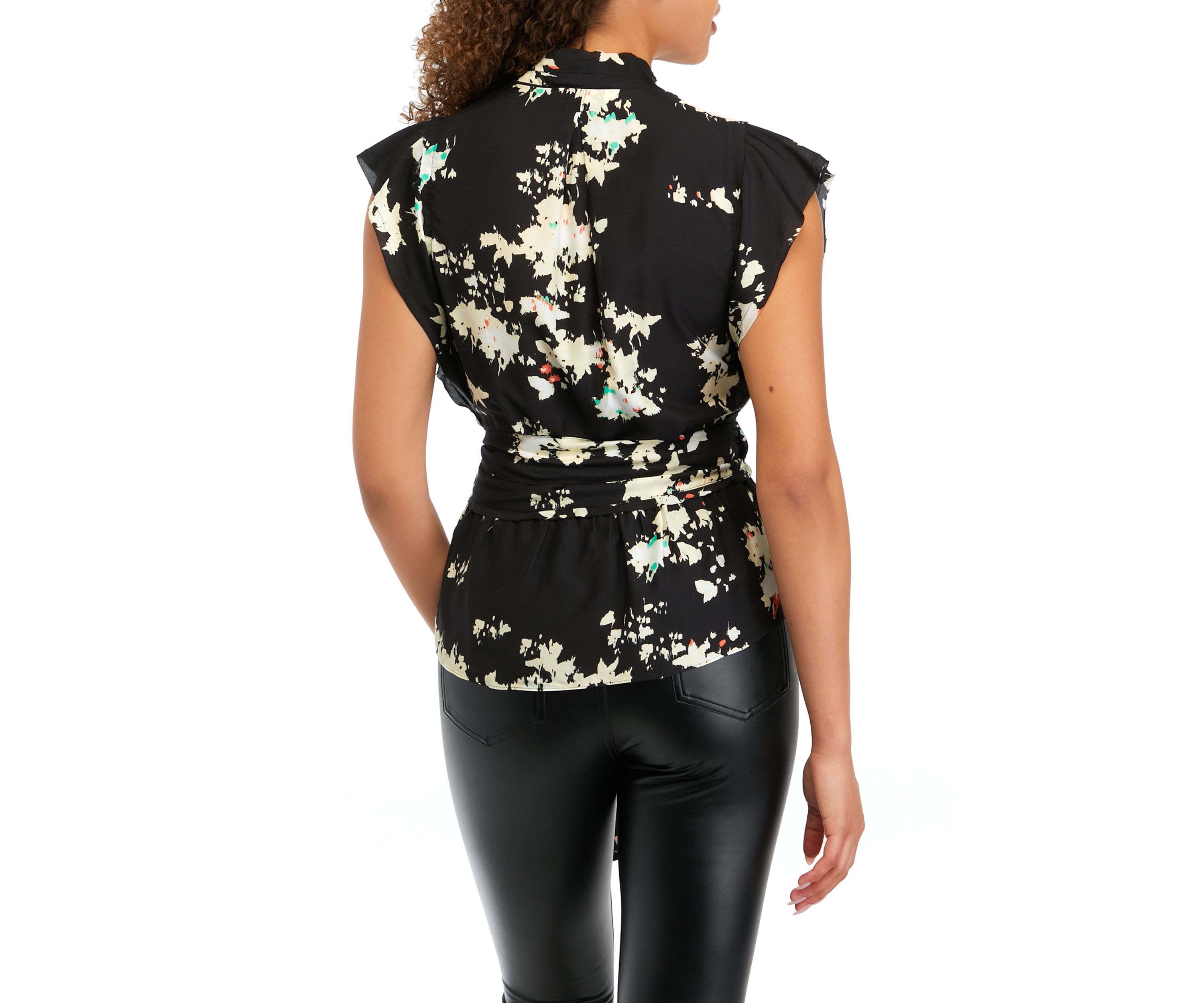 Womens Ashlene Short Sleeve Blouse 