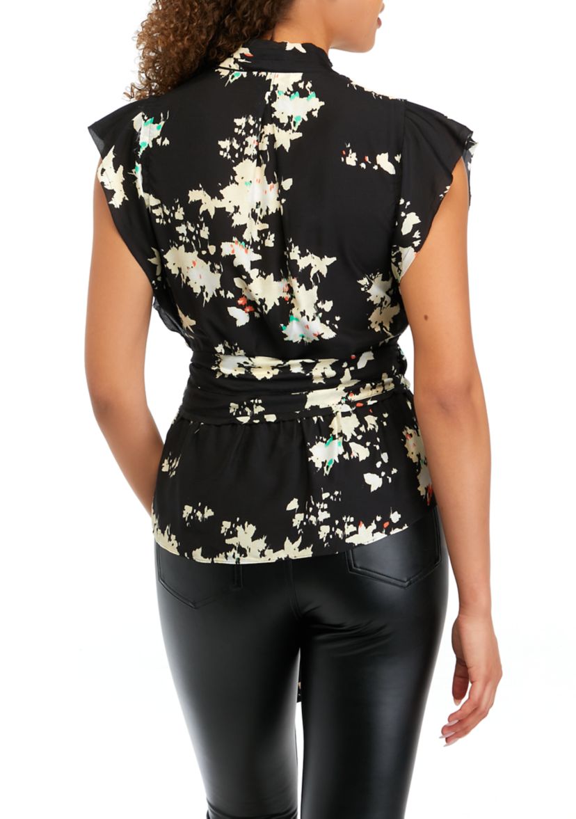 Womens Ashlene Short Sleeve Blouse 
