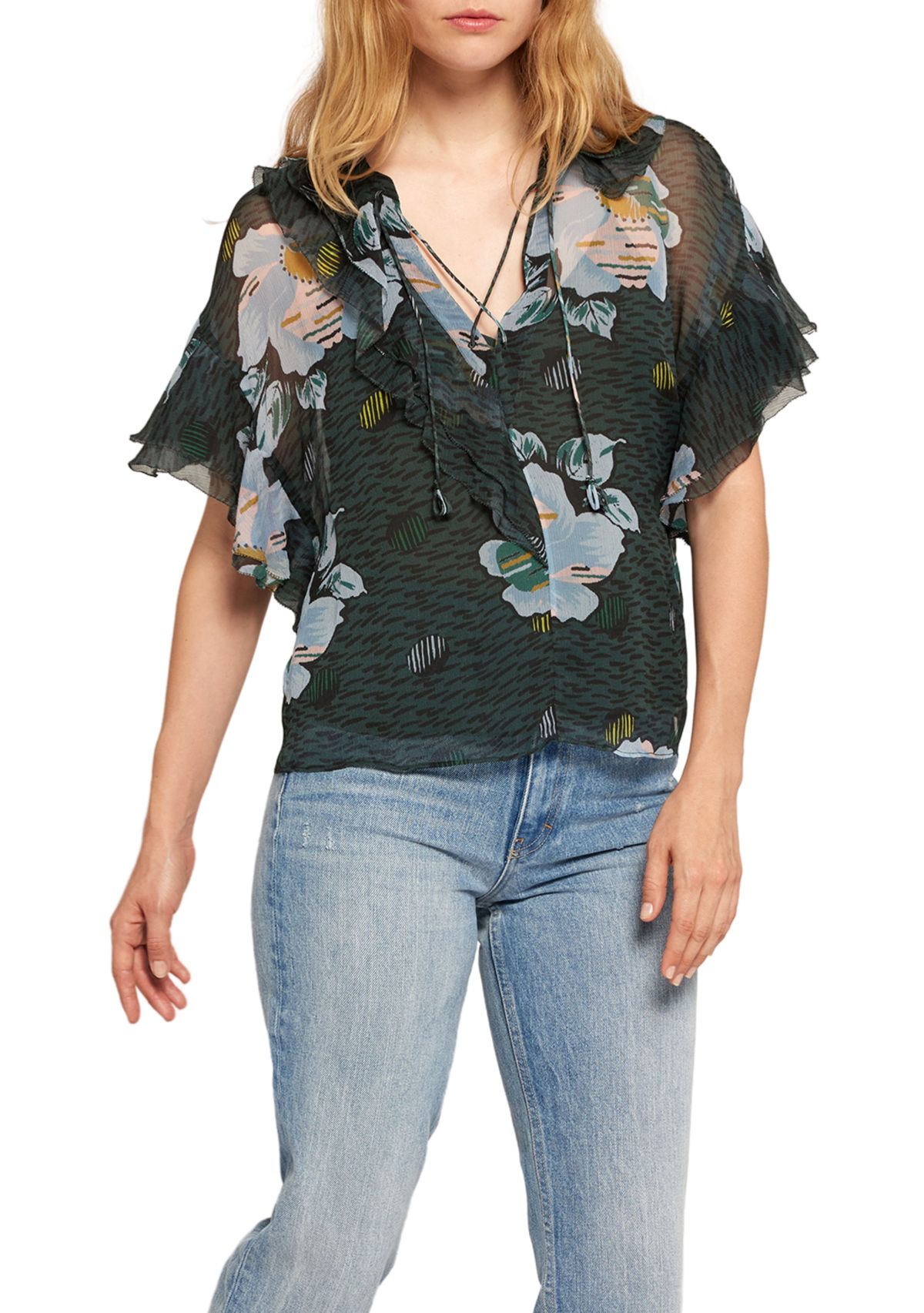 Womens Devon Floral Printed Blouse