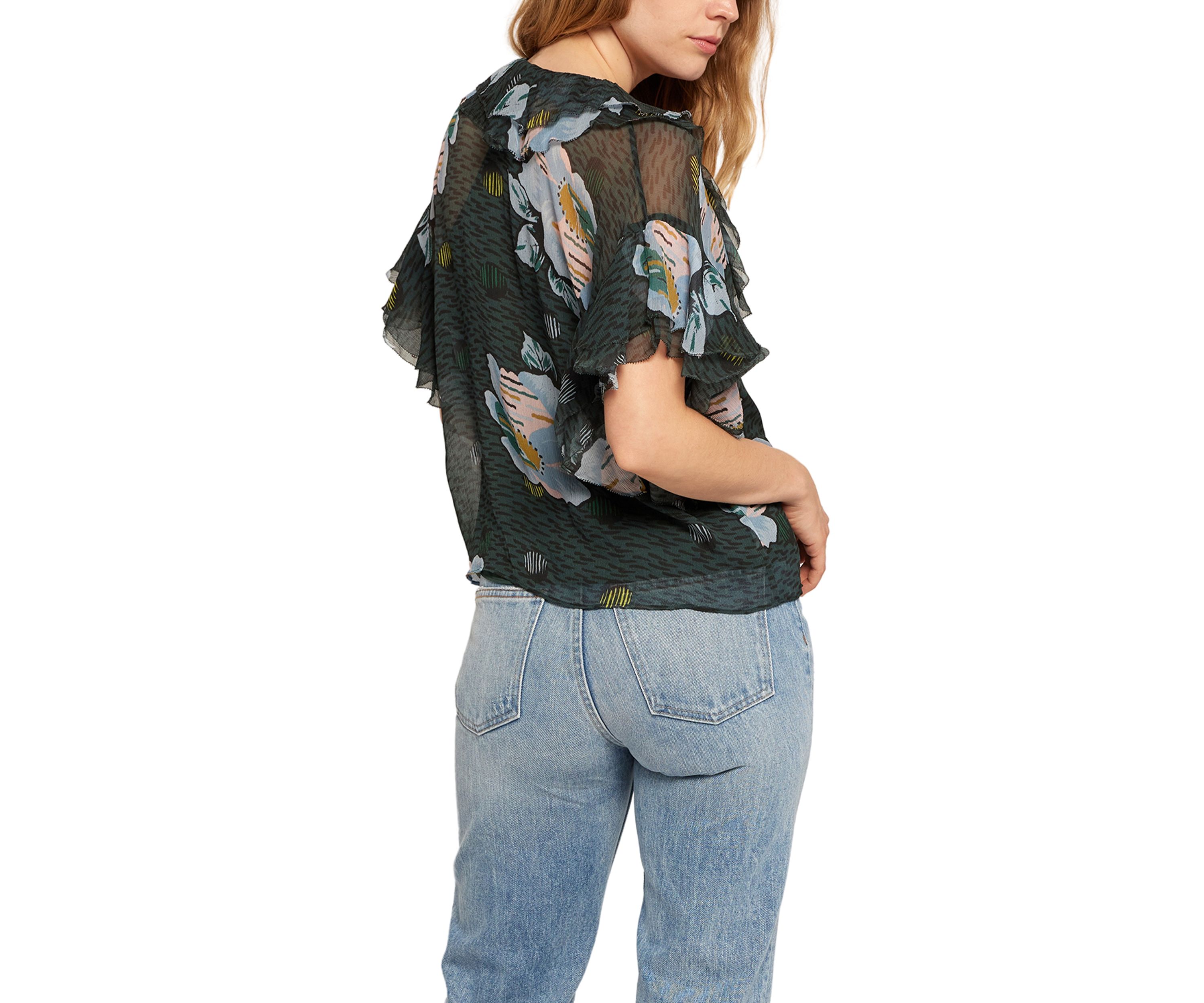Womens Devon Floral Printed Blouse