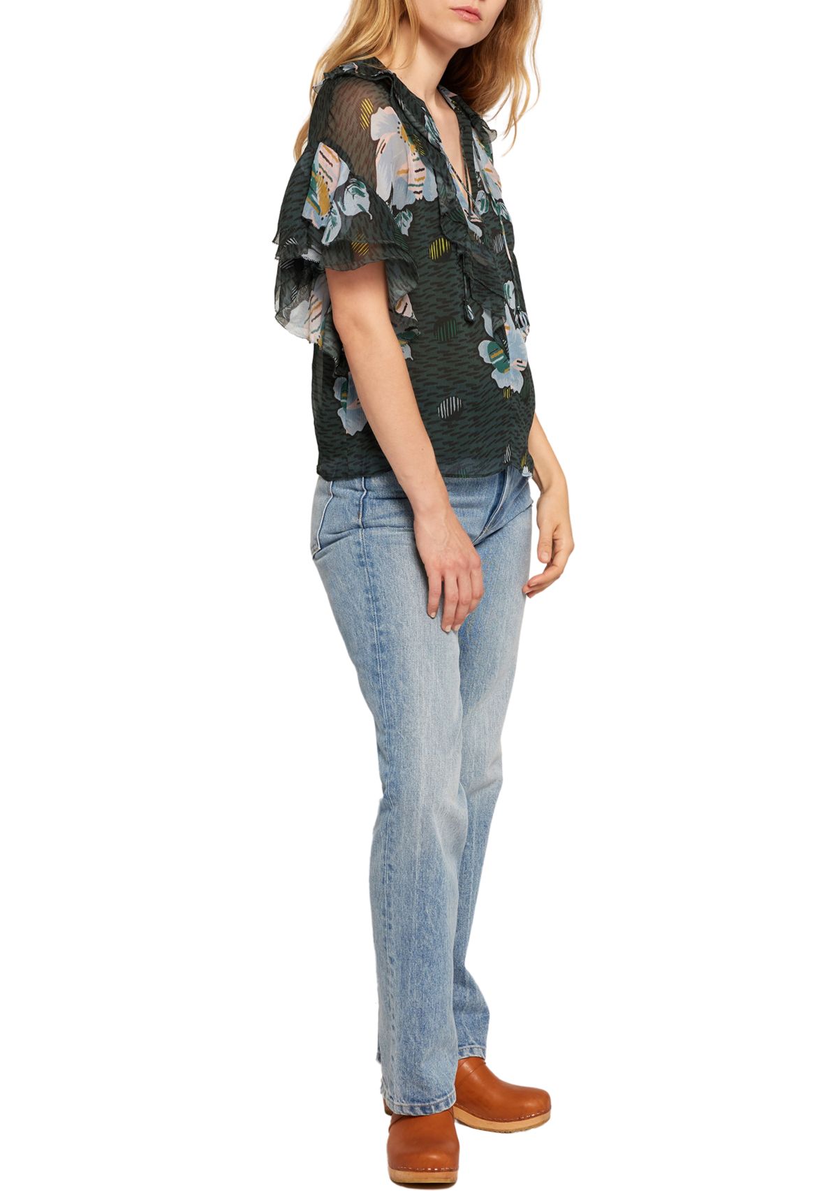 Womens Devon Floral Printed Blouse