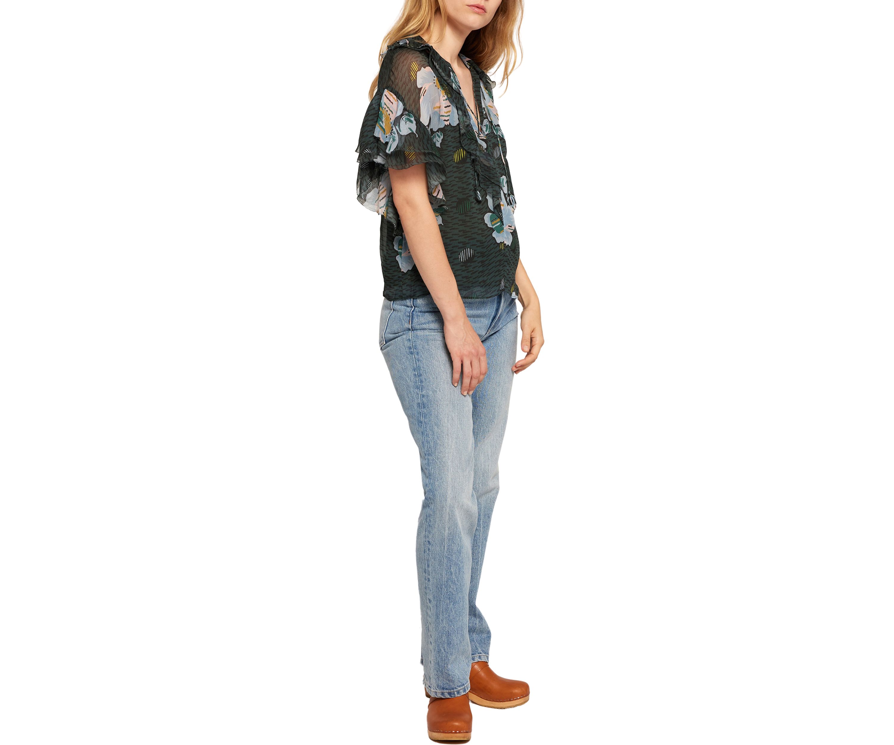 Womens Devon Floral Printed Blouse