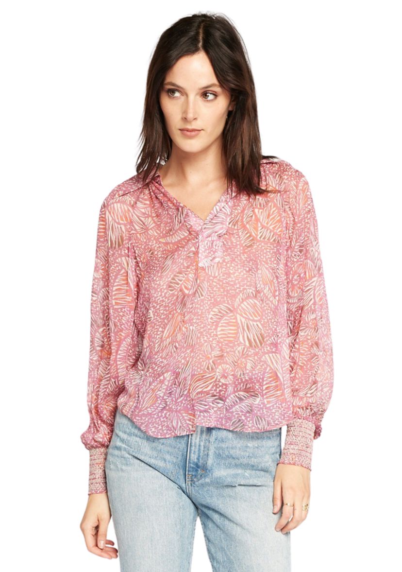 Womens Ione Printed Blouse
