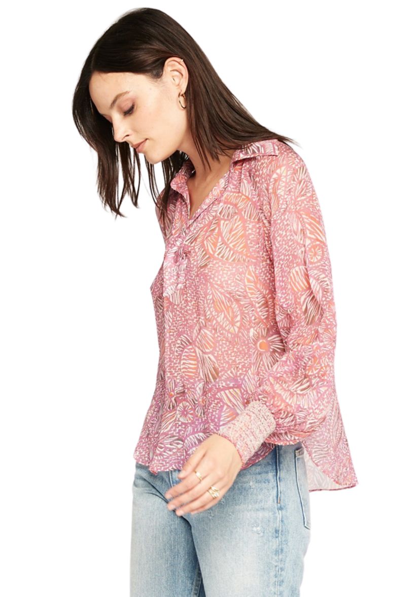 Womens Ione Printed Blouse