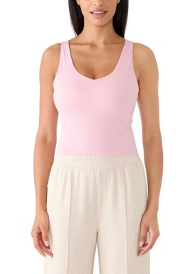 90 Degree by Reflex Women's Lux Everyday Cloud Support Tank Top, Mauve, XL