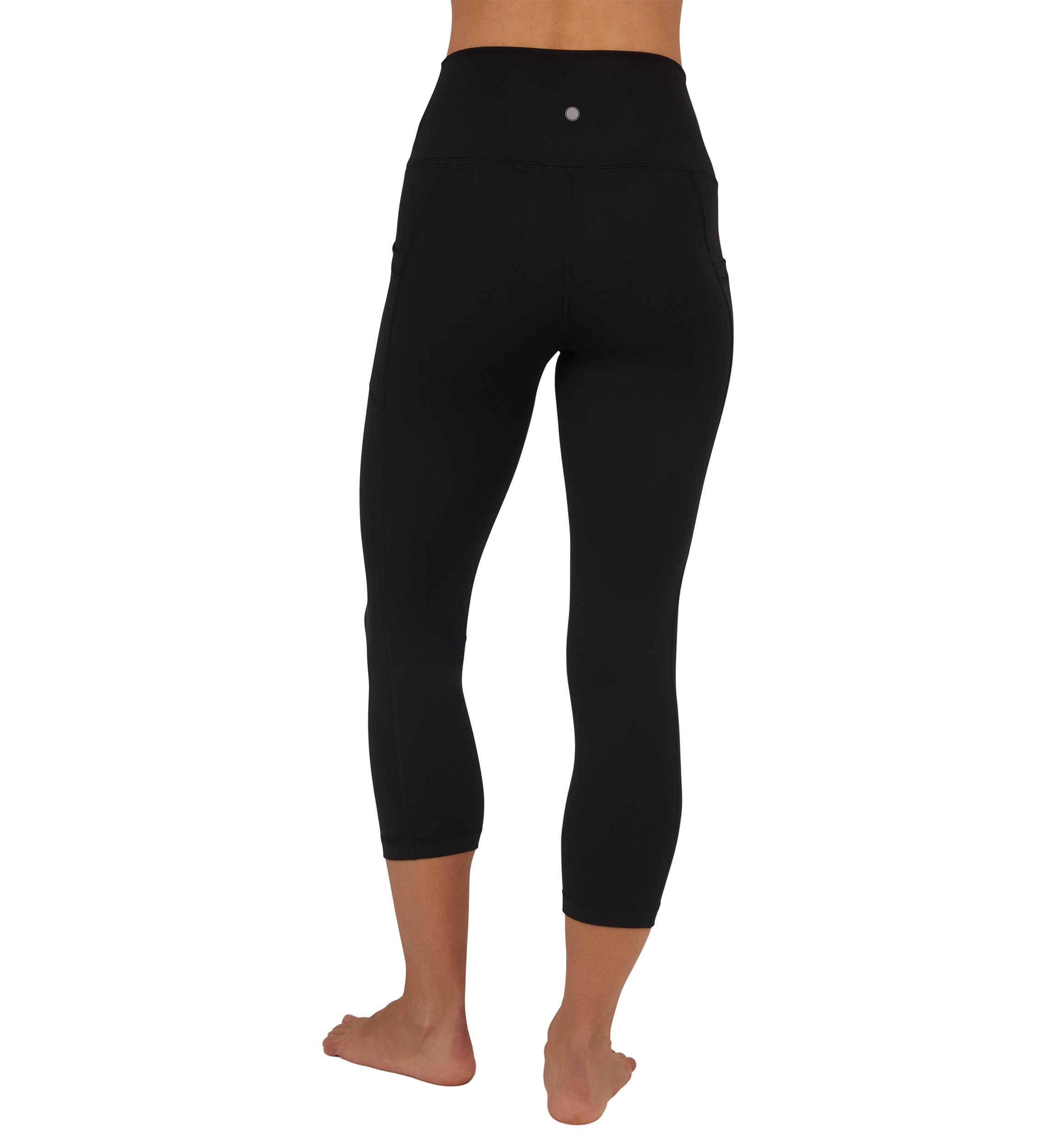 Womens High Rise Interlock Tribeca Cropped Leggings with Side Pocket