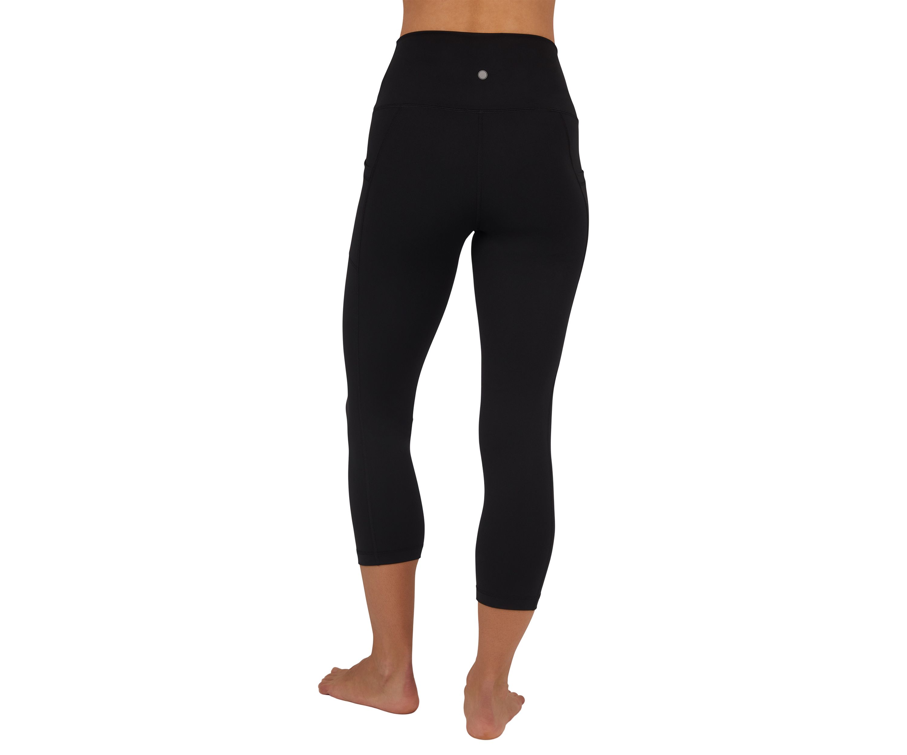Womens High Rise Interlock Tribeca Cropped Leggings with Side Pocket