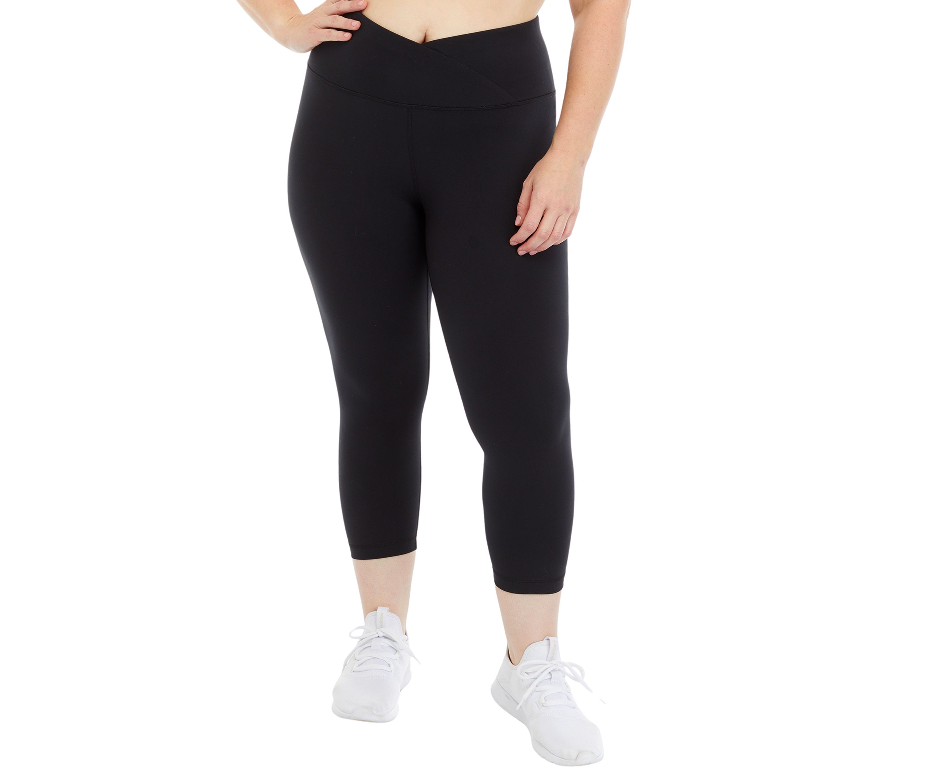 Plus Size High Rise Interlock Cropped Leggings