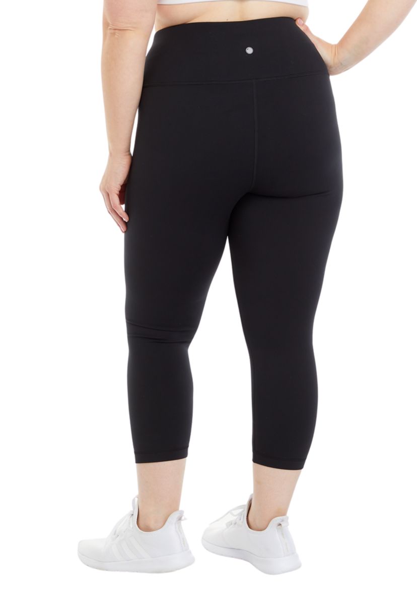 Plus Size High Rise Interlock Cropped Leggings